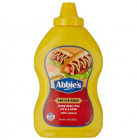 Abbie's Mustard American Yellow   Bottle  397 grams
